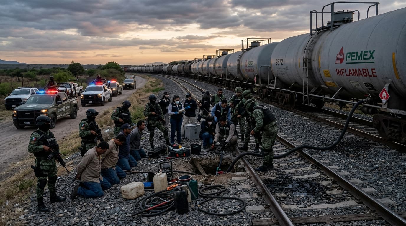 Gobierno de México Desarticula Red de Huachicol Ferroviario: Un Golpe Estratégico al Robo de Combustible